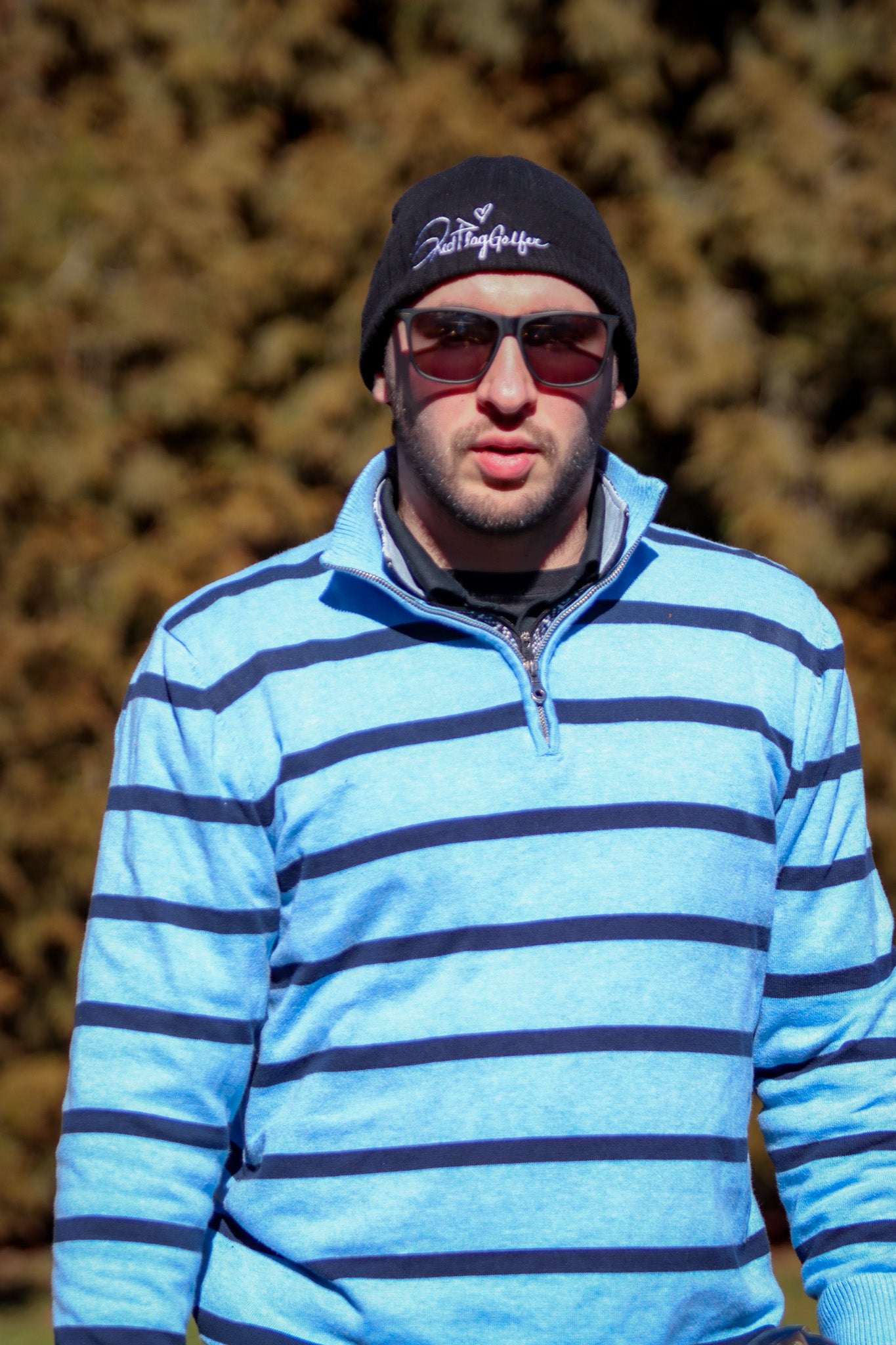 Red Flag Golfer Signature Beanie - Black