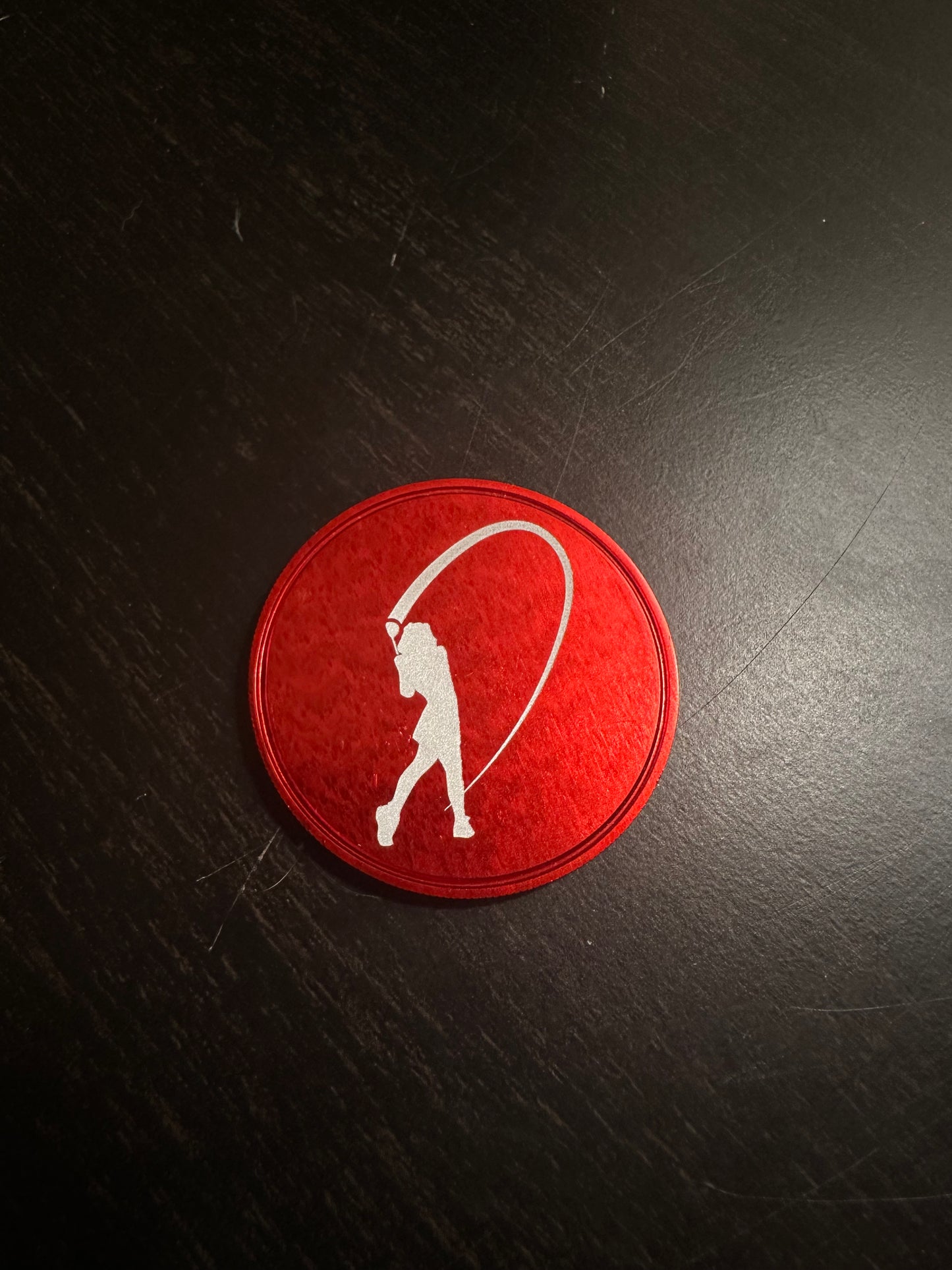 Red Flag Golfer Ball Marker