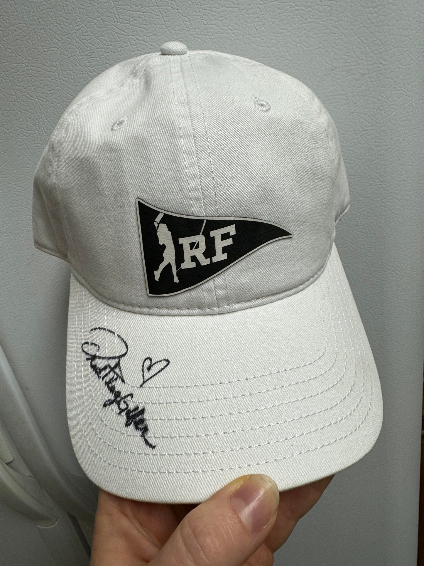 Red Flag Golfer 1st Edition Signed Hat - White